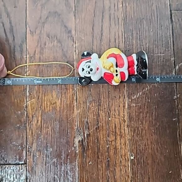 Vintage Disney Mickey Mouse Santa Hanging Christmas Tree Ornament Japan - Picture 7 of 10